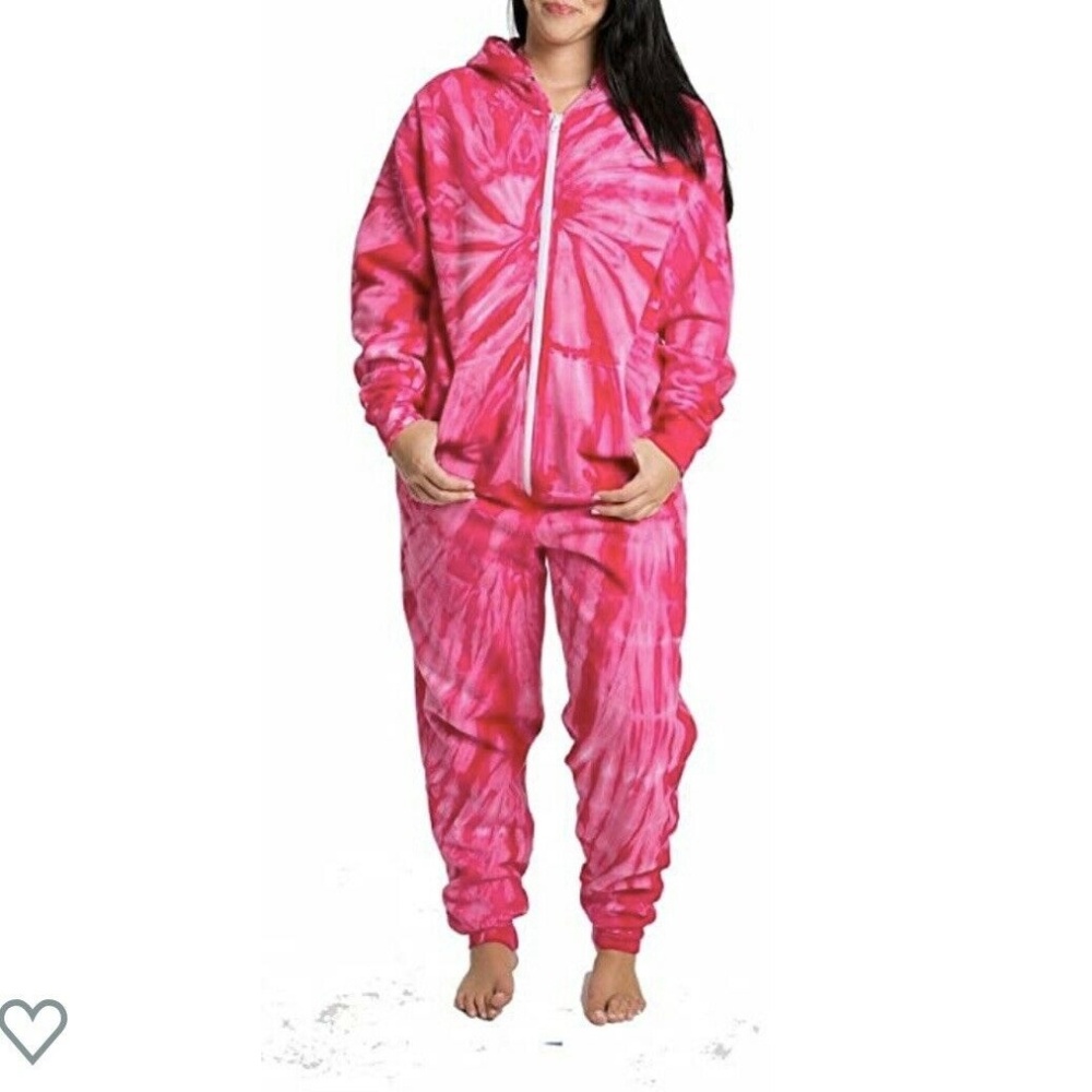 Color Tone Tie Dye One Piece Warm Sleeper Unisex - Picture 6 of 6